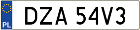 Trailer License Plate
